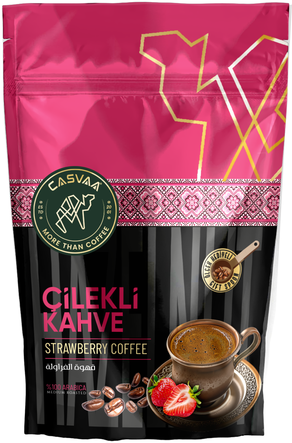 Çilekli Kahve - 160Gr